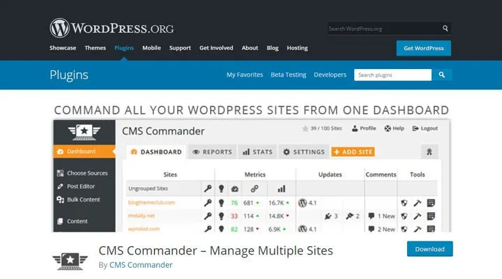 CMS-Commander-manage-multiple-sites