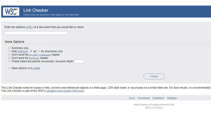 w3 link checker