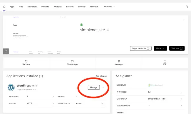 Manage Applications
