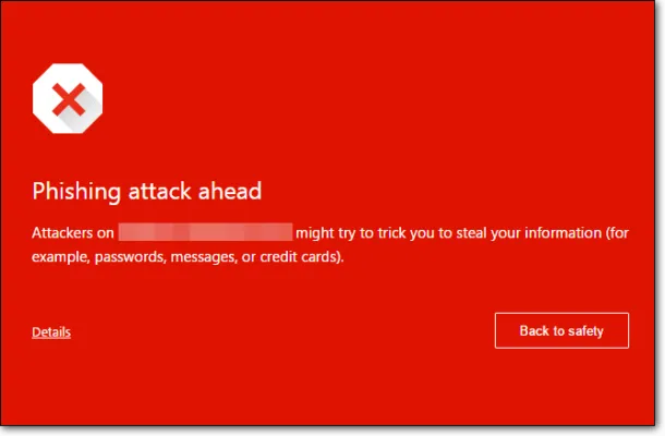 insecure website warning