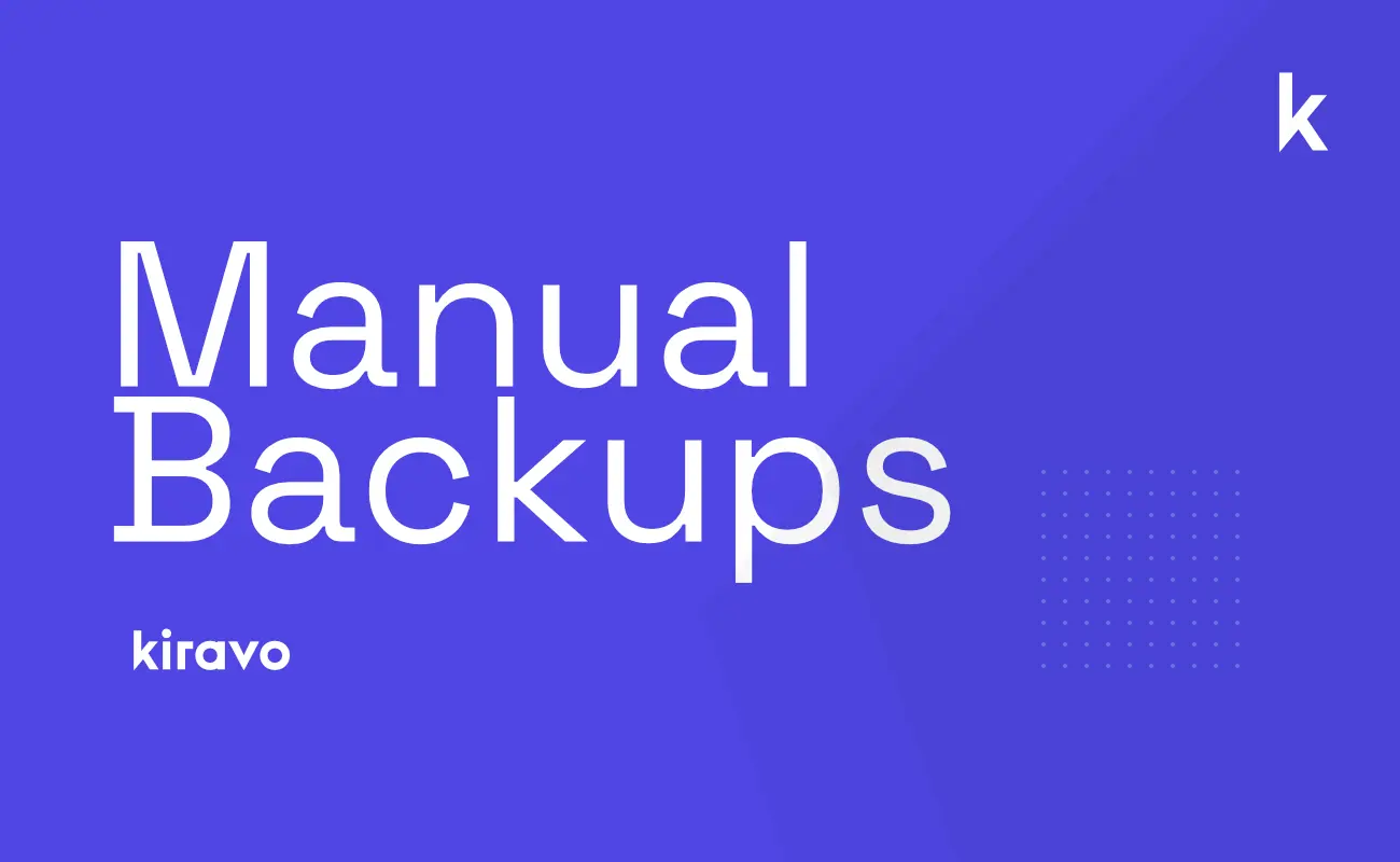 How to create a manual backup for your WordPress website